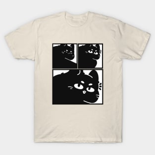 Funny black cat meme T-Shirt